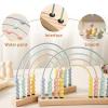 ibwaae Wooden Rainbow Abacus Beads Counting Toys Kids Early Math Skills Montessori Educational Learning Games for Toddler view 3