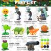 Maikerry 12pcs PVZ Figurines Action Figures PVZ Set Game Great Birthday Gifts for Boys and Girls -with Waterproof Battlefield Map view 2