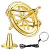 Weewooday Gyroscope Balance Metal Anti-Gravity Spinning Top for Stress-Relieving, Recreational, Training Toy (Gold) view 1