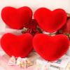 Queekay 4 Pcs Valentine Heart Pillow Cute Plush Cushion Toy Valentine Throw Heart Shaped Pillow Decorative Stuffed Plush Toy for Friends Bed Chair Sofa Cars(Red) view 1