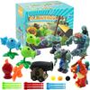 Maikerry 9pcs PVZ Figurines Set Plants Toys Game Great Birthday Gifts for Boys and Girls -with Waterproof Battlefield Map view 1