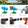 Maikerry 9pcs PVZ Figurines Set Plants Toys Game Great Birthday Gifts for Boys and Girls -with Waterproof Battlefield Map view 4