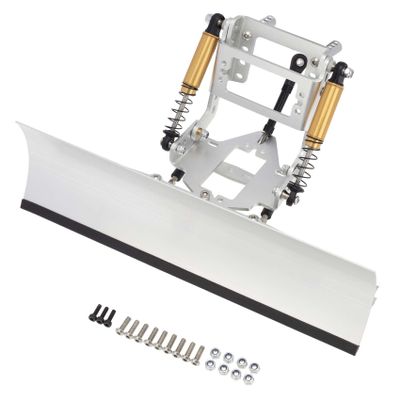 LAFEINA Metal Front Snow Plow Snow Shovel Sweeper Tools for 1:10 RC Crawler Car Truck TRX4 SCX10 Scx10-ll Accessories
