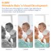 50 Pages Visual Stimulation Flashcards, 25 PCS Black and White Baby Visual Stimulus Cards Sensory Developmental Black White Card Set for Newborn Baby 0-3 Months (5.5 X 5.5) view 4