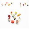 Dollhouse Food Lot 10 Mixed Loose Japanese Food Sushi Nigiri Miniature 16206 view 1