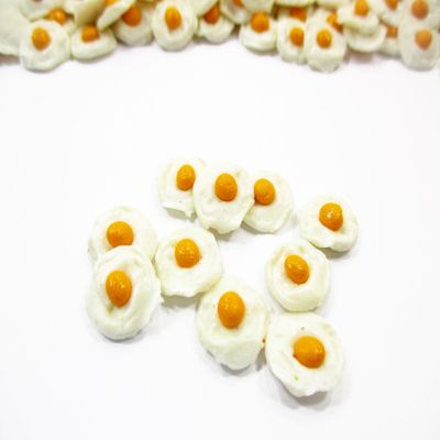 Dollhouse Miniature Food Lot 10 Loose Fried Egg Breakfast Supply 16200