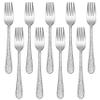 HaWare 9-Piece Stainless Steel Kids Forks, Toddler Forks, Kids Silverware Preschooler Utensils, Baby Forks for Self Feeding, Mini Flatware Set for Home Kitchen School, Healthy and Dishwasher Safe view 1