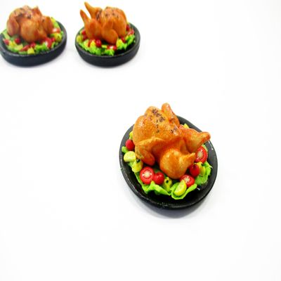 Dollhouse Miniatures Christmas Food Roast Turkey Chicken Thanksgiving 16187