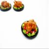 Dollhouse Miniatures Christmas Food Roast Turkey Chicken Thanksgiving 16187 view 2