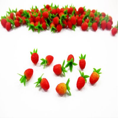 Dollhouse Miniature Food Lot 10 Loose Strawberry Fruit Tiny Supply 16192
