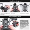 iMusk Foldable Landing Gear Quick Release Drone Height Extender Durable Protective Accessories for DJI Mavic 3 and Mavic 3 Cine view 4
