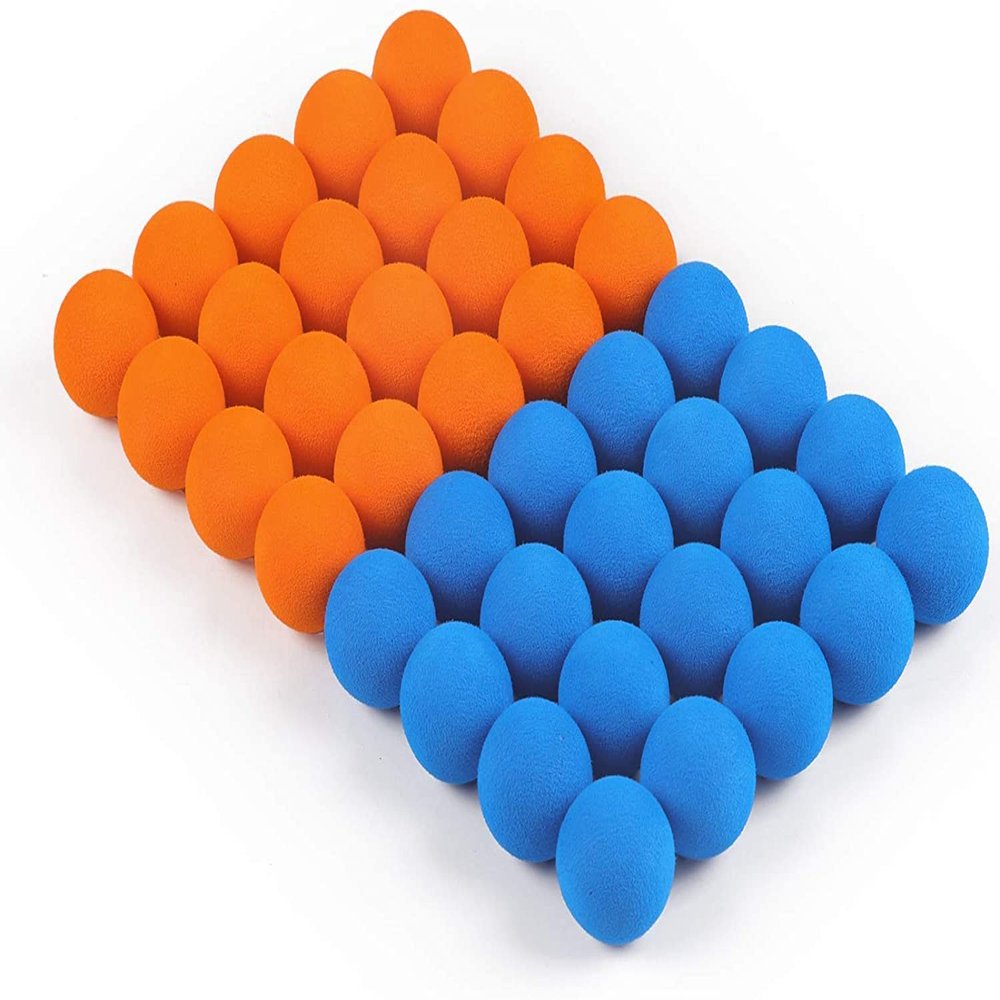 DX DA XIN Foam Balls 40 PCS for Air Popper Gun Blaster Guns Refill Bullets Toys Foam Blasters Replacement Foam Bullet Ball Launcher Extra Balls