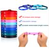 Juinte 100 Pcs WWJD Bracelets What Would Jesus Do Bracelets Webbing Jesus Religious Christian Wristbands 10 Colors Woven Wristbands for Women Men(Vivid Color) view 2