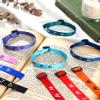 Juinte 100 Pcs WWJD Bracelets What Would Jesus Do Bracelets Webbing Jesus Religious Christian Wristbands 10 Colors Woven Wristbands for Women Men(Vivid Color) view 4