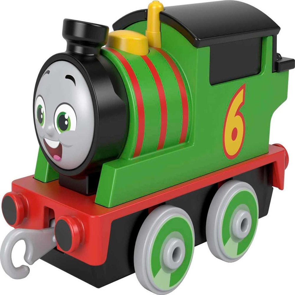 Thomas & Friends Toy Train, Percy Diecast Metal Engine, Push-Along Vehicle for Preschool Pretend Play, HBY22