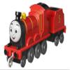 Thomas & Friends Fisher-Price die-cast Push-Along James Toy Train Engine for Preschool Kids Ages 3+ view 1