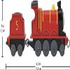 Thomas & Friends Fisher-Price die-cast Push-Along James Toy Train Engine for Preschool Kids Ages 3+ view 3