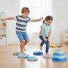 Special Supplies Stepping Stones for Kids, 5 Balance Indoor and Outdoor Blocks Promote Coordination, Balance, Strength, Child Safe Rubber, Non-Slip Edging, Stackable (Ocean) view 1