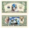 American Art Classics Pack of 25 - Man's Best Friend Dog K-9 Bill Novelty Money Collectible Bills view 1