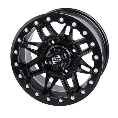 4/137 Tusk Wasatch Beadlock Wheel 15x7 5.0 + 2.0 Matte Black For Can-Am Maverick Sport 1000R X RC 2019-2025