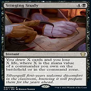 MTG Magic: The Gathering - Stinging Study (44) Commander 2021 C21