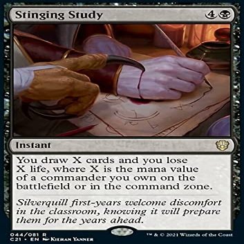 MTG Magic: The Gathering - Stinging Study (44) Commander 2021 C21