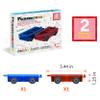 PicassoTiles 2 Piece Car Mini Truck Construction Kit Toy Set Vehicle for Magnetic Blocks Building Tile Sensory Magnet Toys Bricks STEM & Learning Educational School Puzzle Girls Boys Toddlers Ages 3+ view 3