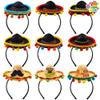 JOYIN Cinco De Mayo Fiesta 9 PCs Sombrero Headbands, Mexican Theme Party Decorations and Photo Props, Luau Event Supplies, Unique Designs, Small, Straw, Hand Wash Only, 14857, Costume Headwear view 1