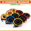 JOYIN Cinco De Mayo Fiesta 9 PCs Sombrero Headbands, Mexican Theme Party Decorations and Photo Props, Luau Event Supplies, Unique Designs, Small, Straw, Hand Wash Only, 14857, Costume Headwear view 2