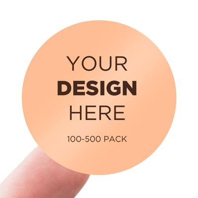 100-500 Custom Stickers Personalized Business Labels Decals, 1.5"-10" Customized Your Own Waterproof Vinyl Stickers with Any Design Logo Image Photo Text Name Address QR Code