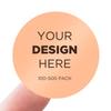 100-500 Custom Stickers Personalized Business Labels Decals, 1.5"-10" Customized Your Own Waterproof Vinyl Stickers with Any Design Logo Image Photo Text Name Address QR Code view 1
