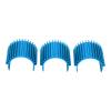 AMONIDA 3pcs Aluminium Alloy Brushless Brushed Motor Heat Sink, Anti Deformation Metal Motor Heat Sink for C14, C24, B14, B24 RC Car (Blue) view 1