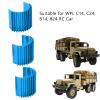 AMONIDA 3pcs Aluminium Alloy Brushless Brushed Motor Heat Sink, Anti Deformation Metal Motor Heat Sink for C14, C24, B14, B24 RC Car (Blue) view 2