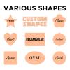 100-500 Custom Stickers Personalized Business Labels Decals, 1.5"-10" Customized Your Own Waterproof Vinyl Stickers with Any Design Logo Image Photo Text Name Address QR Code view 3
