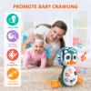 MOONTOY Musical Penguin Crawly Baby Toys 0-3-6 6-12 Month, Infant Light Up Tummy Time Dancing Moving Walking Crawling Toys, Baby Easter Basket Stuffers Gifts 3 4 5 6 7 8 9 10 Month 1 Year Old Boy Girl view 2