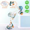 MOONTOY Musical Penguin Crawly Baby Toys 0-3-6 6-12 Month, Infant Light Up Tummy Time Dancing Moving Walking Crawling Toys, Baby Easter Basket Stuffers Gifts 3 4 5 6 7 8 9 10 Month 1 Year Old Boy Girl view 4