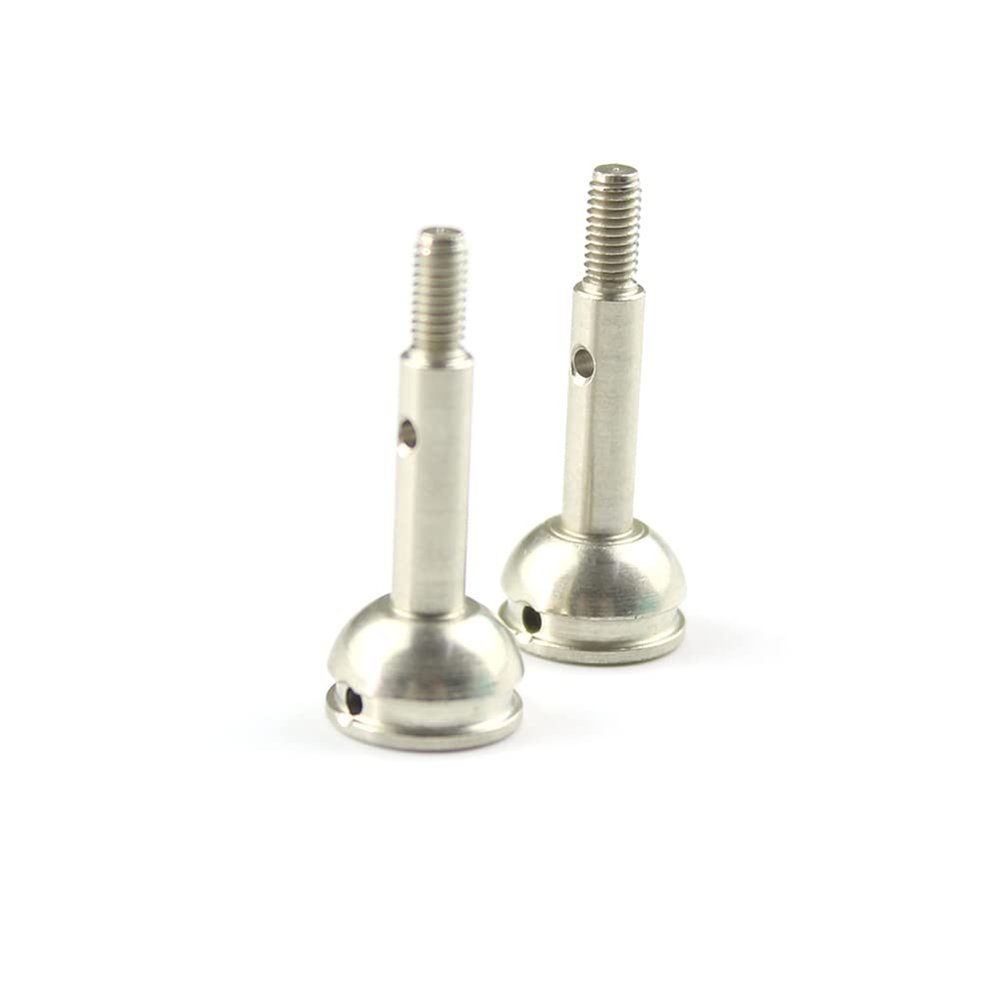 KingVal Replacement Metal Front Wheel Axle Cup RC Parts Compatible with Wltoys 144001 144002 124019 124018 124017 124016 RC Car