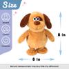 Hopearl Talking Dog Repeats What You Say Walking Puppy Electric Interactive Animated Toy Speaking Plush Buddy Gifts for Toddlers Birthday, 8'' view 2