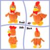 Hopearl Talking Chicken Repeats What You Say Walking Chick Electric Interactive Animated Toy Speaking Plush Buddy Gifts for Toddlers Thanksgiving Day, 9'' view 3