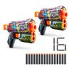 XSHOT Skins Flux Dart Blaster 2PK - Graffiti, 16 Darts by ZURU view 1