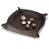 Yoder Leather Company Handmade Genuine Leather Valet Tray  Collapsible Dice Tray for RPG Games, Tabletop, Coins, Keys and Accessories (Black) view 2