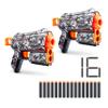 XSHOT Skins Flux - Illustrate (2 Pack + 16 Darts) by ZURU, Easy Reload, Air Pocket Dart Technology, Toy Foam Dart Blaster for Kids, Teens, Adults, Frustration Free Packaging view 1