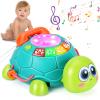 Musical Turtle Baby Toys 6 to 12 Months, Infant Light up Music Toys Tummy Time Development, Crawling Toy for 7 8 9 10+ Month Old, Easter Christmas for Babies 4 5 6 12 Month Boy Girl view 1