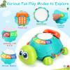 Musical Turtle Baby Toys 6 to 12 Months, Infant Light up Music Toys Tummy Time Development, Crawling Toy for 7 8 9 10+ Month Old, Easter Christmas for Babies 4 5 6 12 Month Boy Girl view 3