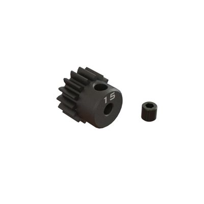 ARRMA 15T 0.8Mod 1/8" Bore CNC Steel Pinion Gear, ARA311077