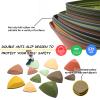 makarci Stepping Stones for Kids 12pcs Obstacle Courses Play Indoor Outdoor, Full Rubber Rim Plastic Hilltop for Kids Balance and Integration Improvement Age 3 4 5 6 7 8 + (Forest) view 3
