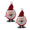 NOVELTY GIANT WWW.NOVELTYGIANT.COM 2 Pack Wind Up Jumping Walking Christmas Winter Santa view 1