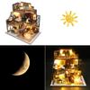 WonDerfulC DIY Assembled House Doll House 3D Wooden Miniature Doll House Furniture Toy Kit with Dustproof and Music Movement 1:24 Scale Creative Gift for Family and Friends view 4