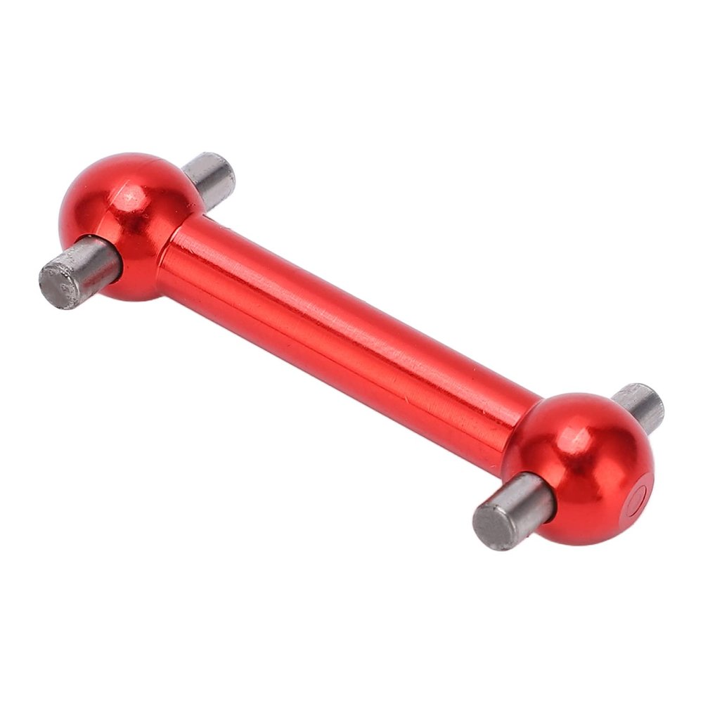 Dog Bone Drive Shaft, 4PCS Aluminum Alloy Upgrade for RC Car Parts, Durable Lightweight Red Shaft Set for TT01 TT02 Models Racing and Hobby Use