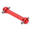 Dog Bone Drive Shaft, 4PCS Aluminum Alloy Upgrade for RC Car Parts, Durable Lightweight Red Shaft Set for TT01 TT02 Models Racing and Hobby Use view 1